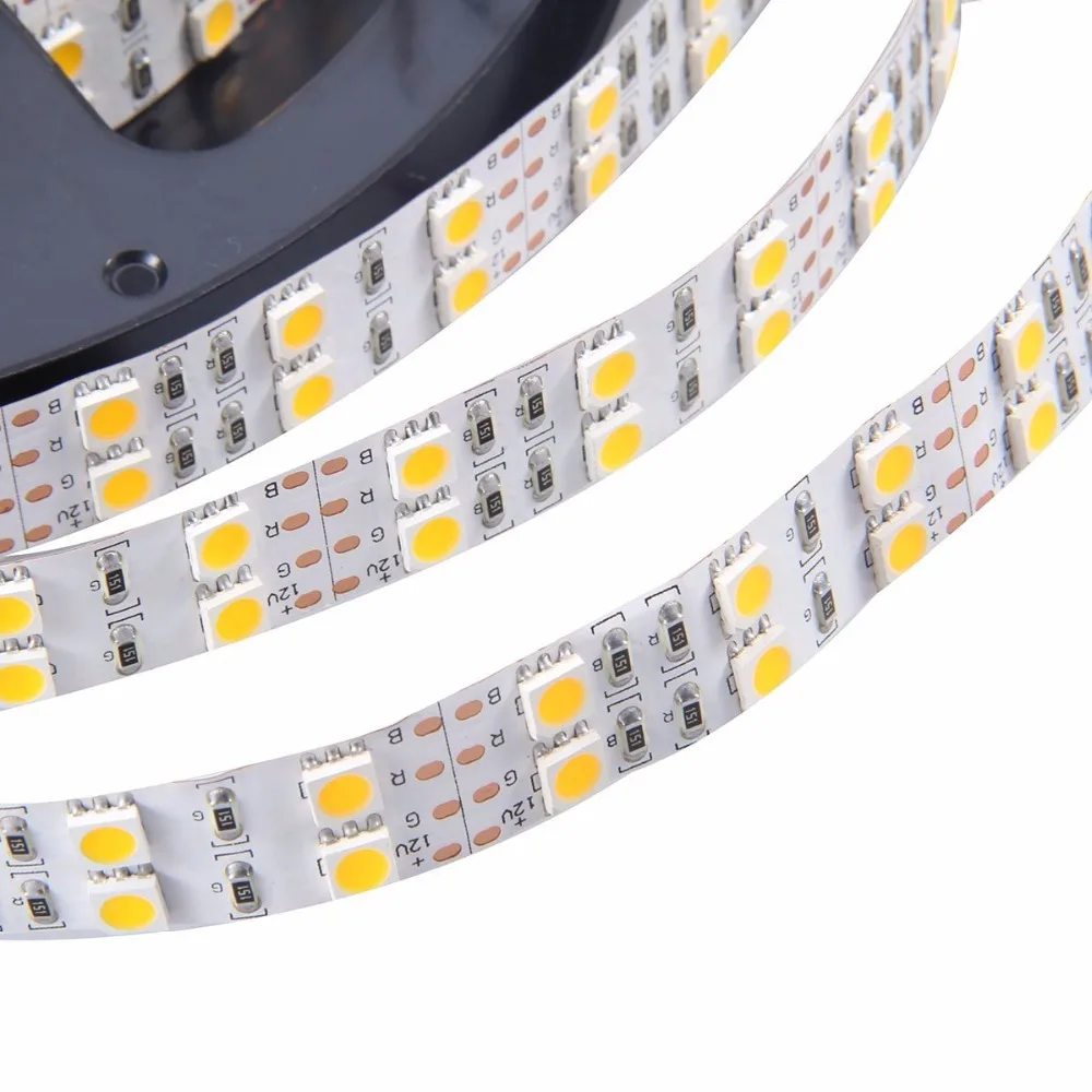 12 В постоянного тока 5 метров CRI&gt90 светодиодный ная лента SMD5050 600LED 120LED s на метр