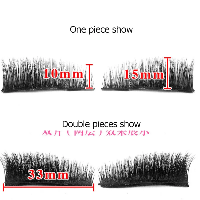3D магнитные накладные ресницы искусственные ресницы Поддельные Наращивание ресниц многоразовые с тремя крошечными Магнитный модный