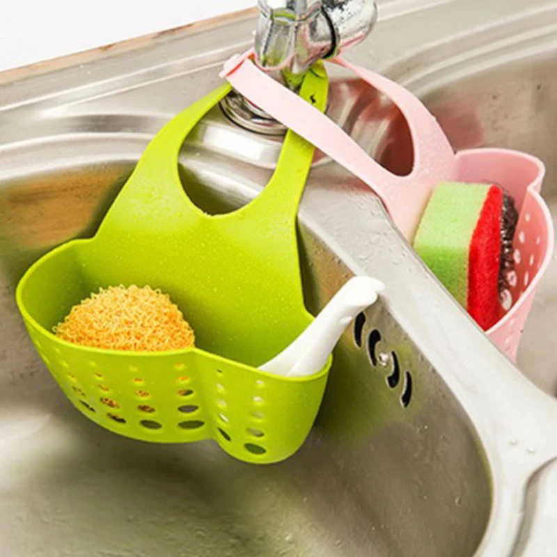 Cutlery Kitchen Sink Drain Basket Drain Fruit and Vegetable Basket Rack