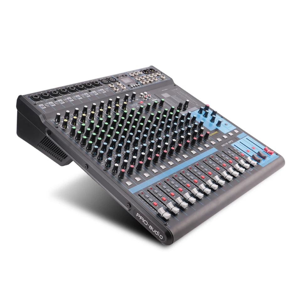 Звукомикшер G MARK MG16MP3 16 Каналы микшерный пульт Bluetooth зарядка через USB DJ MP3 плеер + 48V