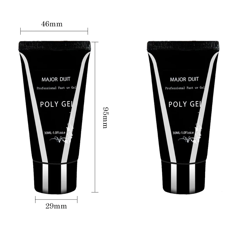 30ml Nail Poly Gel Slip Solution Crystal Gel Finger Extension Nail Tools Nail Tips Camouflage UV LE