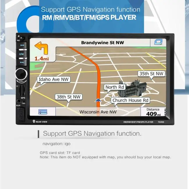 7 HD Bluetooth Экран Автомобильный GPS стерео радио 2 DIN MP5/MP3/USB/AUX+ Камера для bmw e87 e83 e82 e70 e65 e61 e60 e53 e46 для ford N