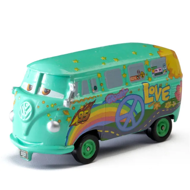 Fillmore Disney Pixar Cars 2 3 Mother Lightning McQueen Mater Jackson Storm Ramirez 1:55 литая металлическая модель из сплава игрушка автомобиль подарок для ребенка - Цвет: Fillmore
