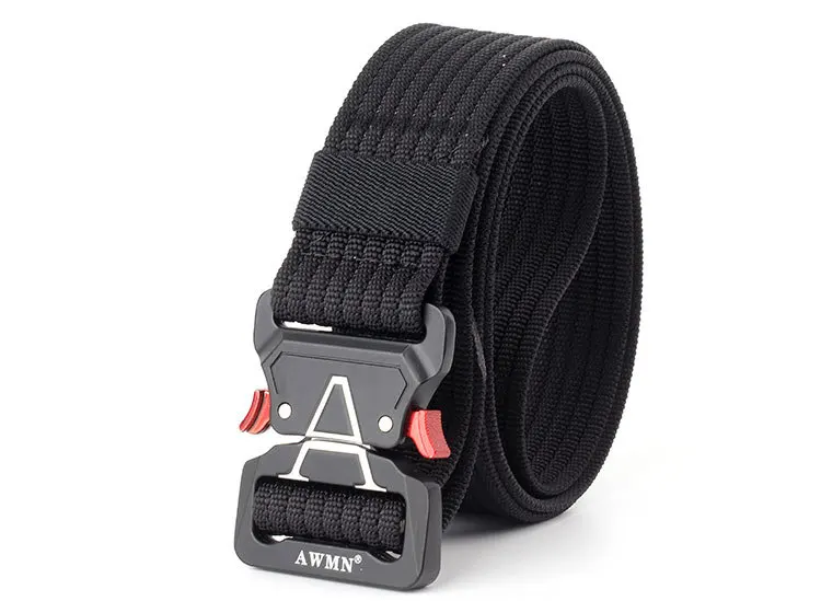 Army Military Tactical Belt New Outdoor 125cm Cobra Alloy Buckle Nylon Casual Combat Belt Men Women Training Belt AE103