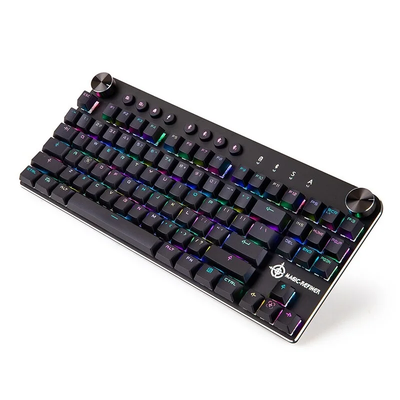 Портативная Проводная Bluetooth клавиатура MAGIC REFINER MK11 с RGB подсветкой|Клавиатуры| |