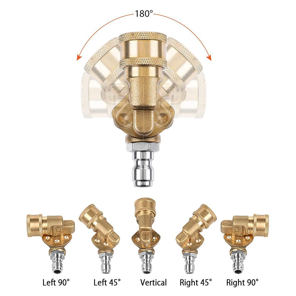 Комплекты аксессуаров для мойки высокого давления наконечники распылителя электрошайбы 1/4 дюйма БЫСТРОРАЗЪЕМНАЯ Поворотная муфта