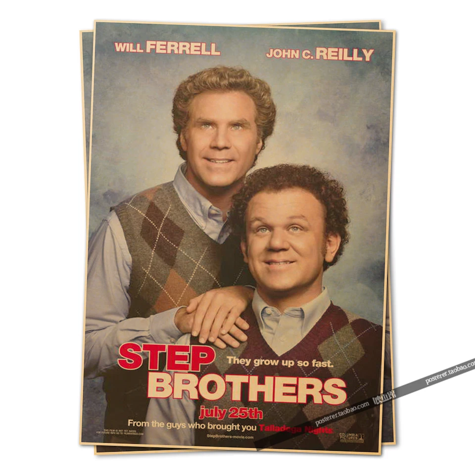 step brothers movie poster 2008 Vintage Retro Adornment Poster Home