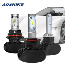 AOSHIKE 2PCS H8 H11 Lamp H4 H7 LED H1 H3 Car Headlight Bulbs For Auto S1 N1 H27 880 HB3 HB4 LED 12V 50W 8000LM 6000K 