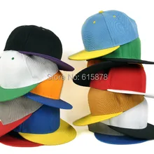 Бейсболки шапки классические 2 тона Простые оснастки назад Мужские Женские шапки плоские винтажные шляпы пустые плоские Бейсбольные шляпы