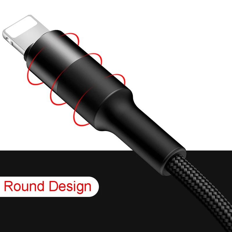 USAMS 3 In1 الهاتف المحمول كابل بيانات نوع C مايكرو ل فون باد سامسونج كابل شحن سلك Microusb USB C للإضاءة iOS 12 كابل