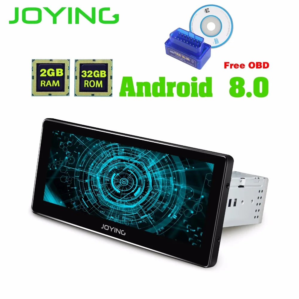 

JOYING Octa 8 Core Android 8.0 2G RAM 32GB ROM Support Carplay steering wheel BT Car GPS 2 din Universal car Radio player no dvd