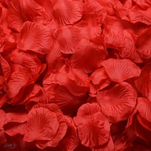 100PC Silk Artificial decorative Flower Rose Petals Wedding Party Decorations RD Valentine petale de rose flores artificiales