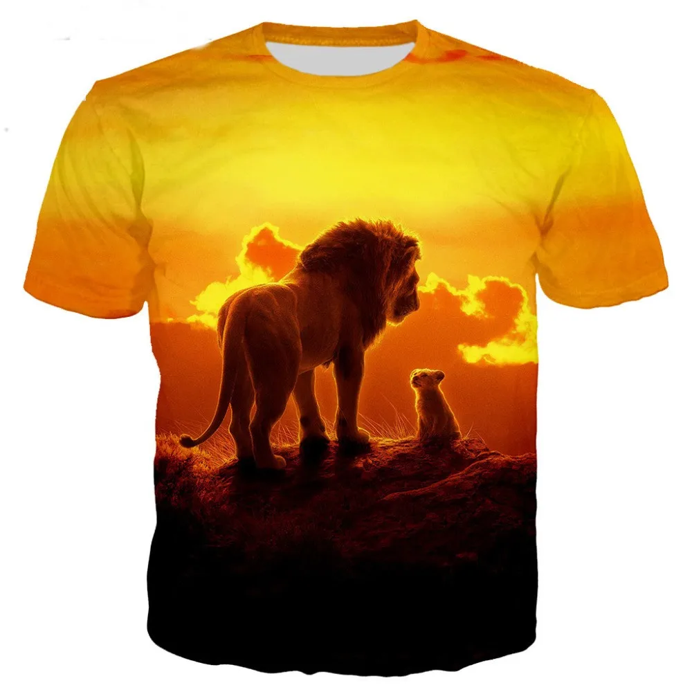

The Lion King shirts 3D printed tee shirt funny fashion summer shirts cool shirt for men women unisex casual top