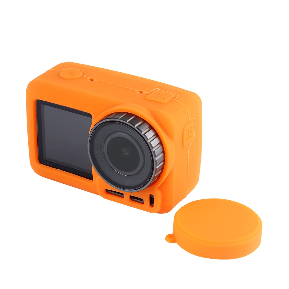 

Silicone Camera housing Anti scratch Accessories Lens For DJI OSMO ACTION Sports Protective Case Body Soft Skin