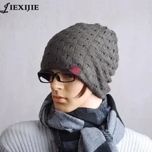 Осень зима унисекс трикотажные Skullies Повседневная Cap Gorro Мужчины Hat Женщины шляпы снег Шапки вязать шляпу череп коренастый багги теплые унисекс J009