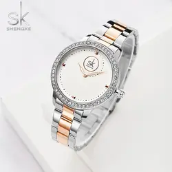 Shengke роскошные женские часы браслет из розового золота часы подарок для девушки модные женские часы Японский кварц Reloj Mujer Montre Femme