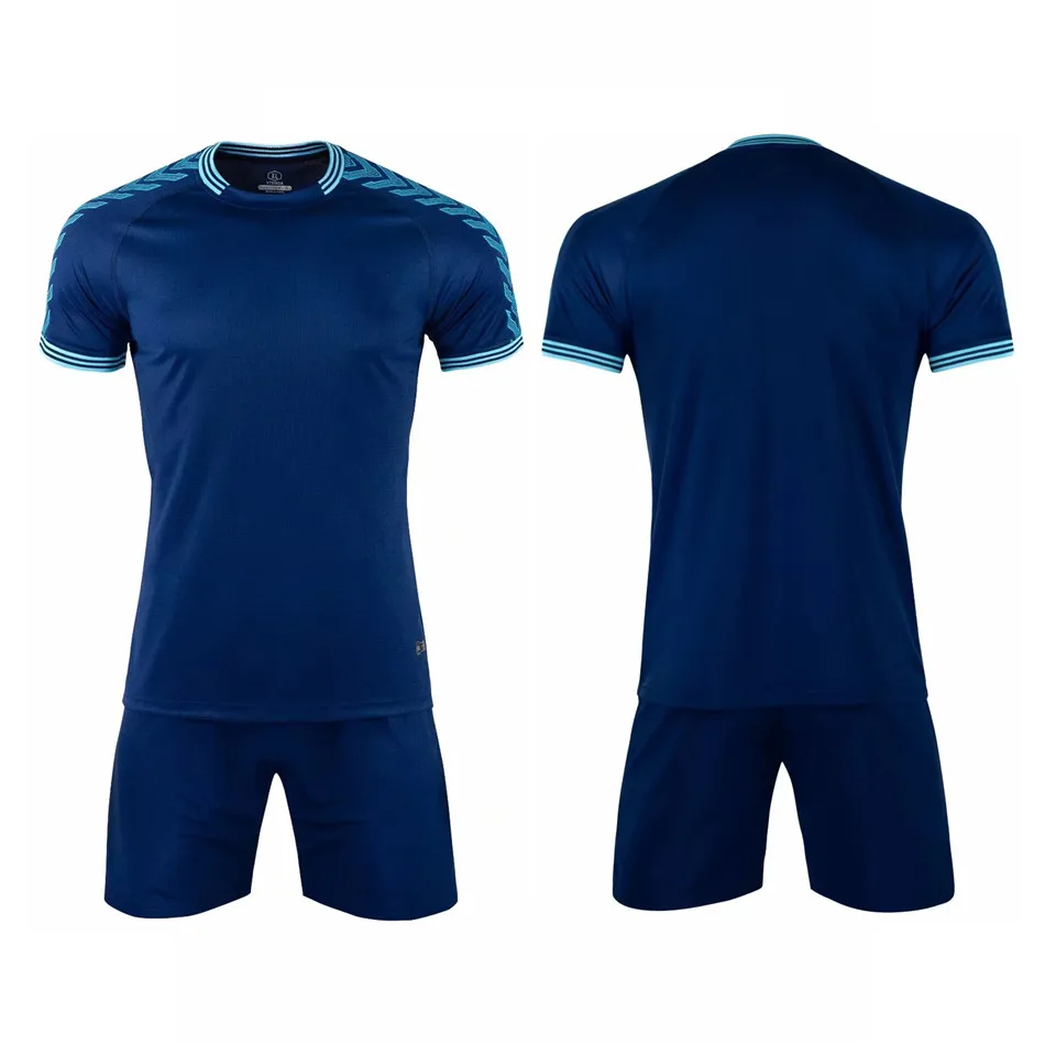 Новая индивидуальная футбольная команда Лига Футбольная форма одежда для футбола взрослые мужчины футбол короткий рукав Джерси шорты наборы
