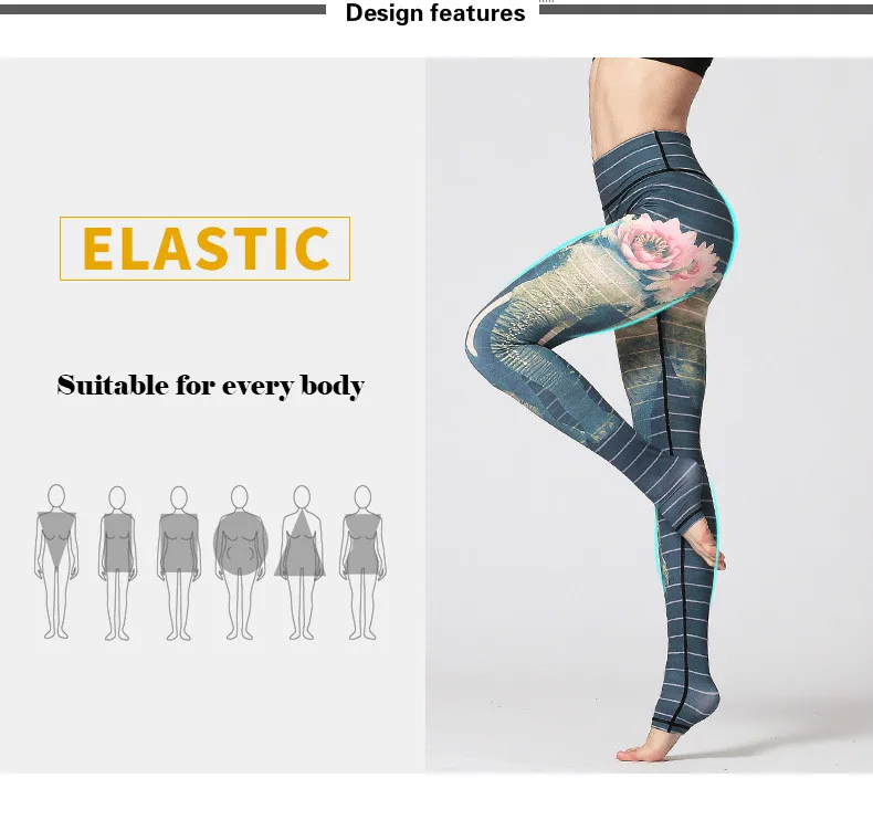 Yoga Leggings de Fitness Mulheres Alargar Collants