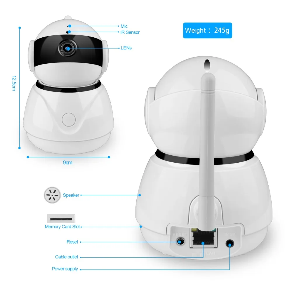 Ip камера BESDER Pan Tilt для умного дома Wi Fi Облачное хранилище двусторонняя аудиосвязь
