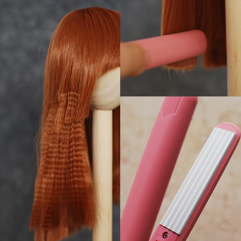 Инструменты для модификации и обслуживания BJD, выпрямляющая палочка для волос с горячим рулоном, парик для укладки волос с высокой температурой