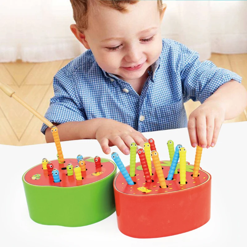 Buy New Catch The Worm Game Wooden Creature