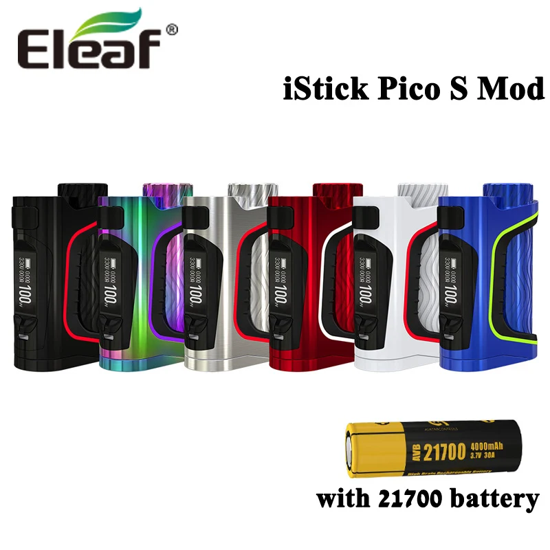 

Original E-Cigarettes iStick Pico S 100W iStick Pico S Box MOD Vape Electronic Cigarette Fit ELLO VATE Tank with 21700 Battery