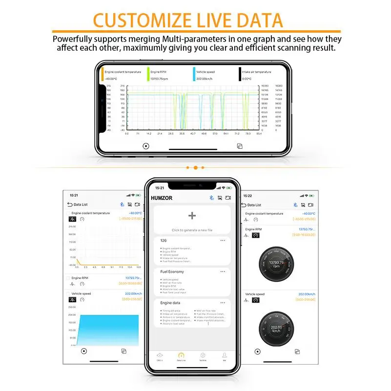 Автомобильный сканер кодов HUMZOR NexzScan obd ii диагностический инструмент bluetooth