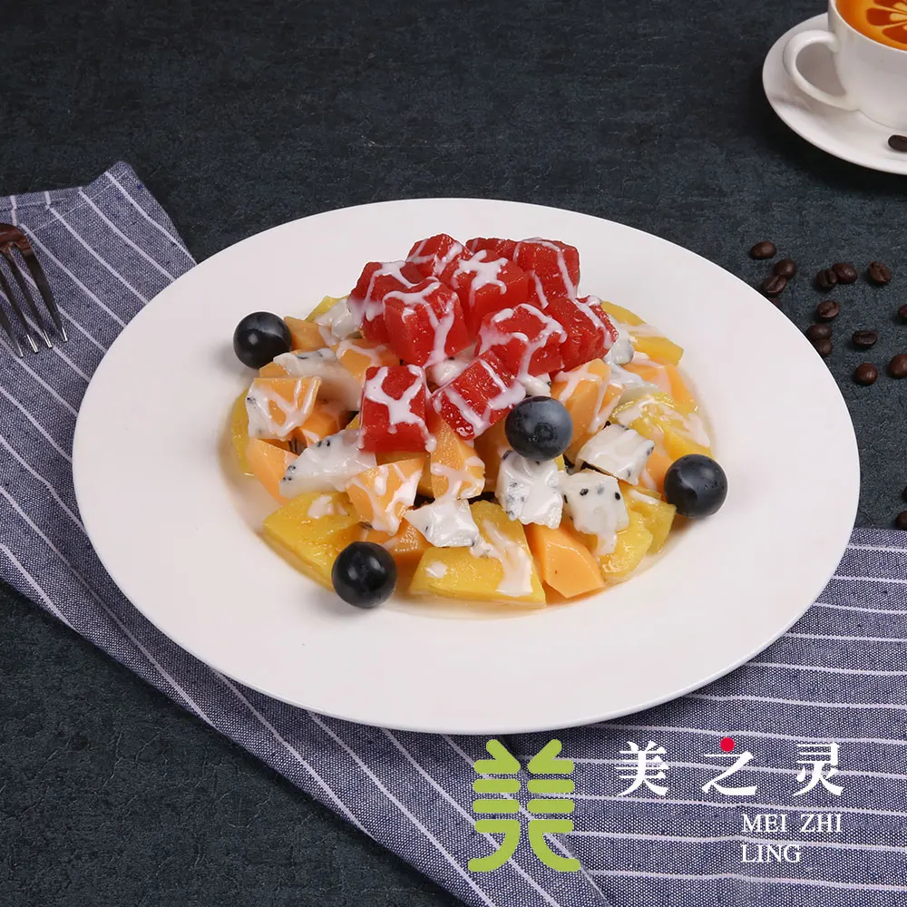 

Simulation Food Model Simulation Mango Watermelon Salad Model Food Sample Vegetable Handicraft Artificial Prop Ornaments Display