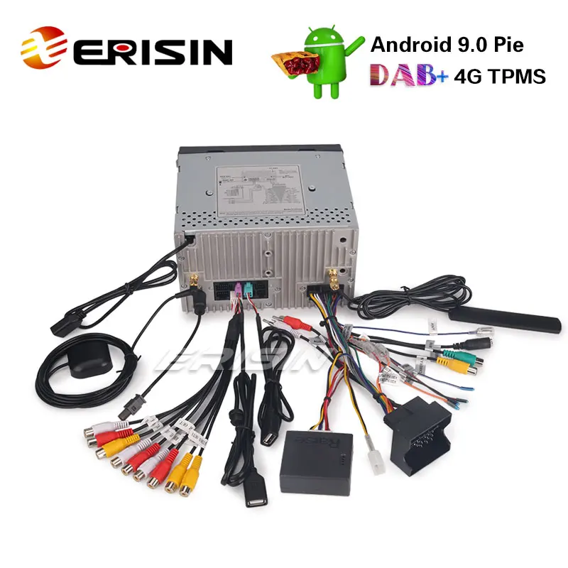 Top Erisin ES3515V 8" Car DVD Player Android 9.0 Car Radio DAB+ 4G GPS for VW Passat Seat Skoda 5