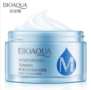 

HOT BIOAQUA Face Cream Natural Deep Ocean Water Moisture Replenishment Oil Control Shrink Pores Brighten Complexion