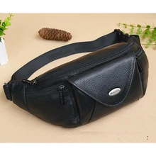 Для мужчин из натуральной кожи через плечо сумка рюкзак сумка Fanny Pack для верховой езды сотовый Чехол для телефона из натуральной коровьей кожи поясная сумка на талию, Женский кошелек-клатч