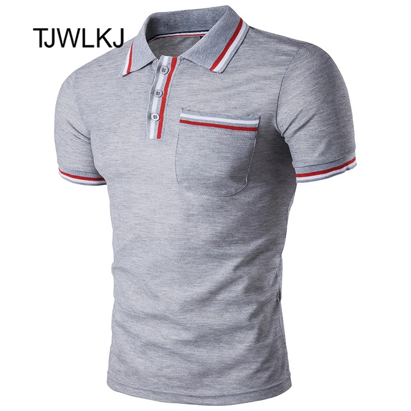 

TJWLKJ 2019 Breathable Men's Polo Shirt Desiger Polos Quick Drying Short Sleeve Shirt Clothes Jerseys Polo Shirt