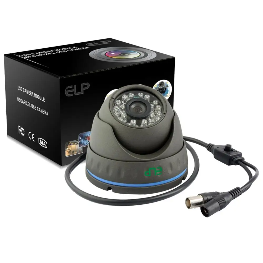 1/3 &quotCMOS 700TVL CCTV Водонепроницаемая ИК Мини купольная аналоговая камера ELP C607DB|analog