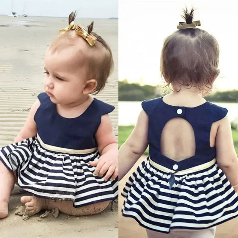 navy blue baby girl dress