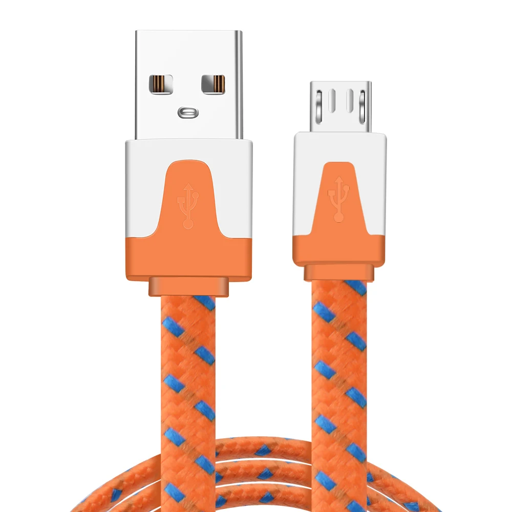 ROMICHW Micro USB кабель для быстрой зарядки USB кабель для передачи данных Android мобильный телефон usb зарядный шнур для samsung Xiaomi huawei нейлоновый кабель