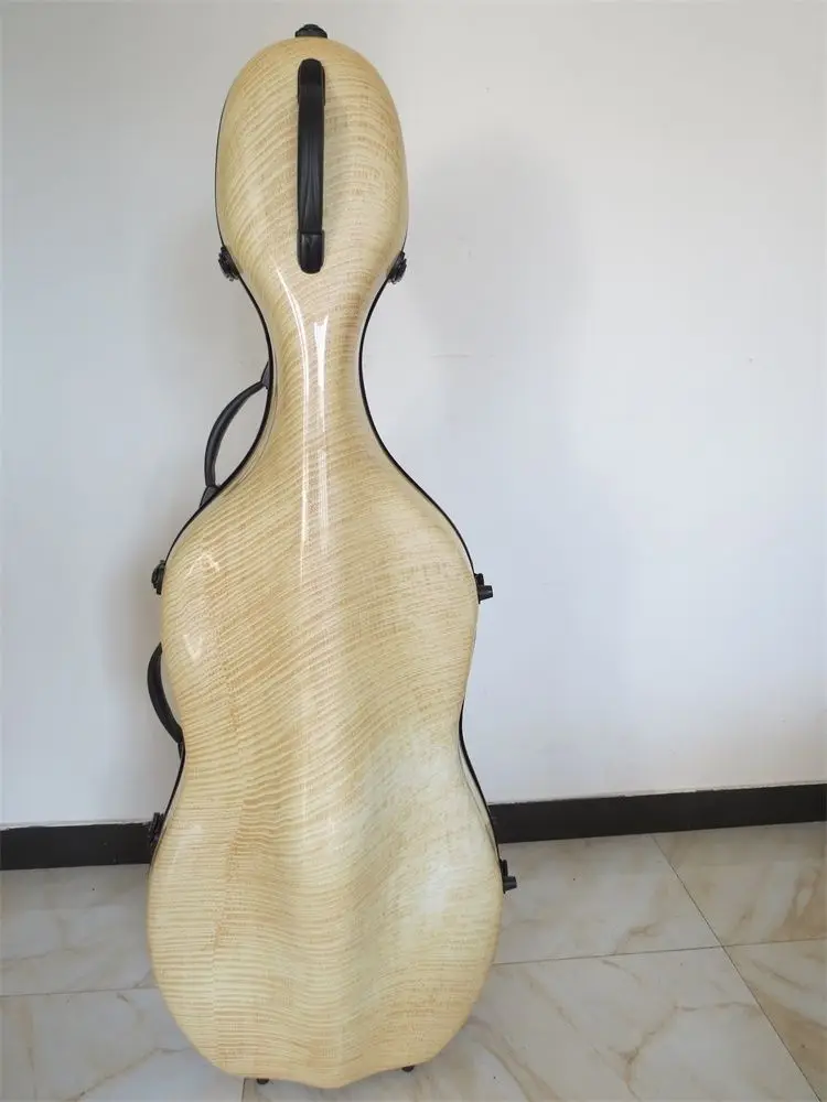 

new Great darkPurple fiberglass 4/4 cello hard case,perfect workmanship