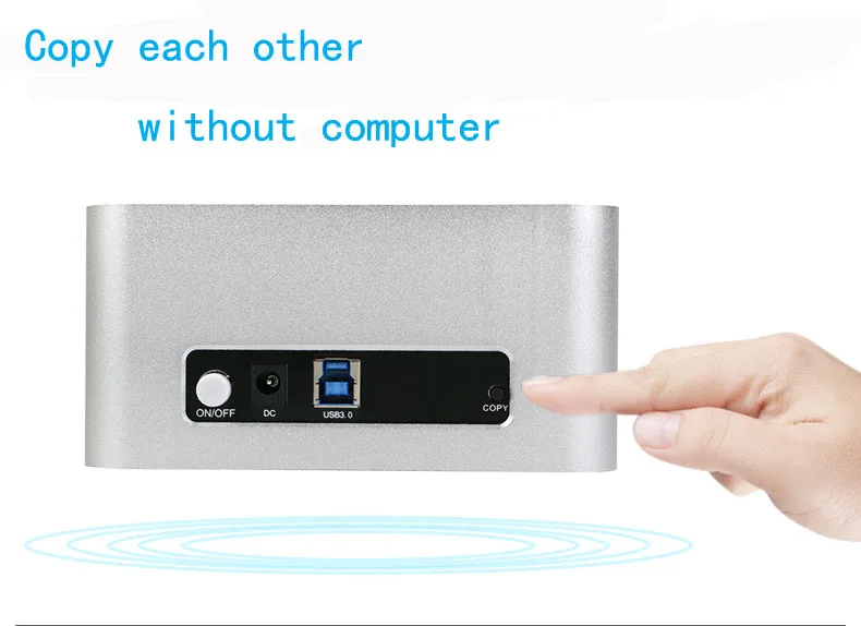 Aluminum hdd box 1tb hard disk usb sata hdd caddy box for the hard disk sata 4