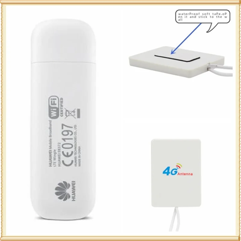 E8372 E8372H-608 4G WiFi USB ключ с 4G LTE Антенна 2 м кабель двойной разъем TS9