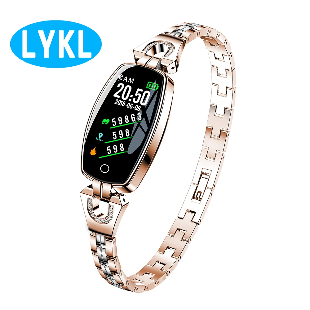

LYKL H8 Women Smart Wristwatch Fitness Sport Band Best Gift for Lady Heart Rate Monitor Blood Pressure Blood Oxygen Smart Band