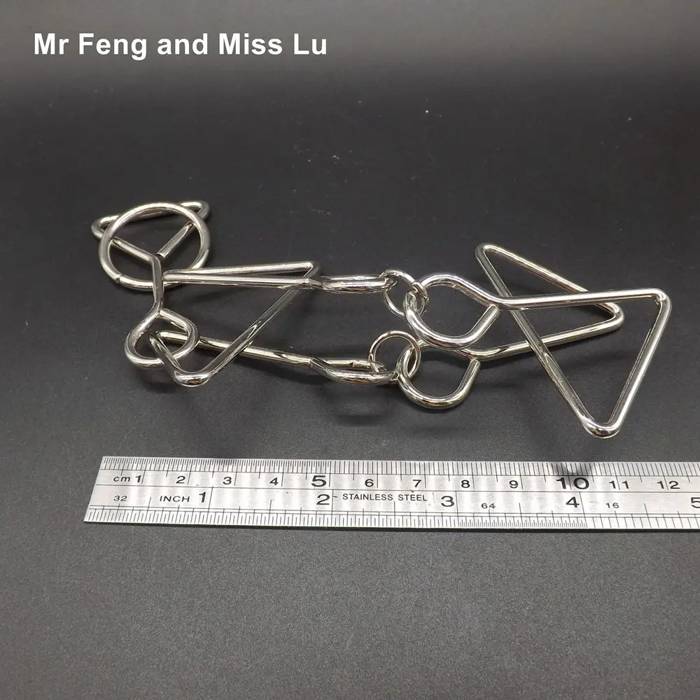 IQ Test Toys Mind Game Teaser Triangle Metal Wire Puzzles для взрослых|puzzl|adult maskpuzzle inlay |