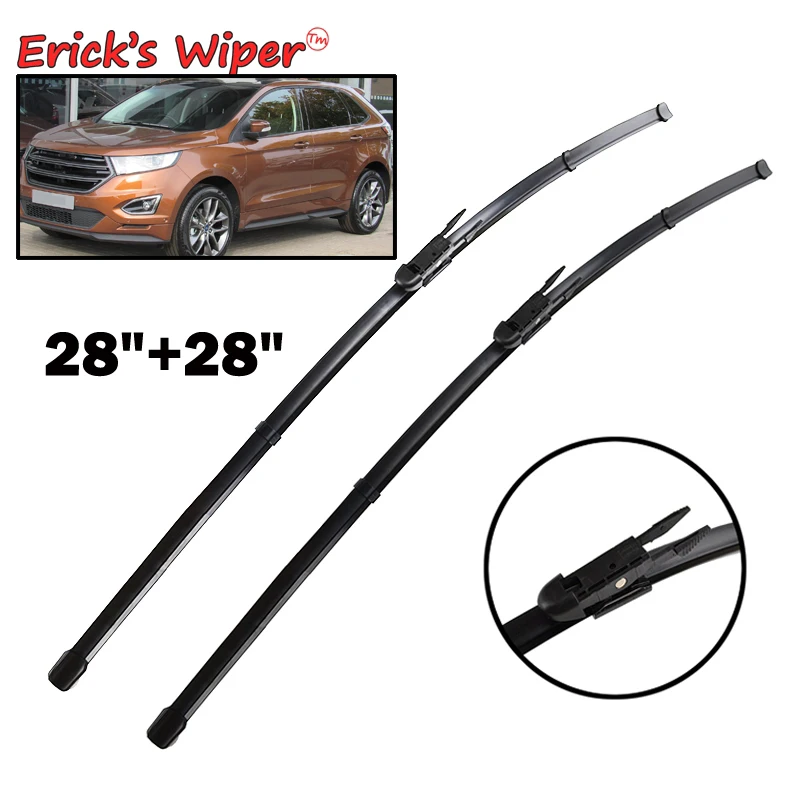 Erick's Wiper LHD &amp RHD Front Blades For Ford Edge MK2 2015 - 2020 Windshield Windscreen Window 28''+28'' |