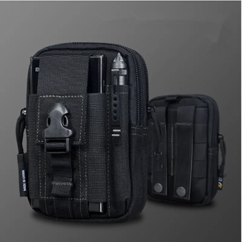 D30 Moble поясные сумки мужские из повседневной поясной сумки кошелек мобильный чехол для телефона для SAMSUNG Note 2 3 4 1000D CORDURA - Цвет: Black