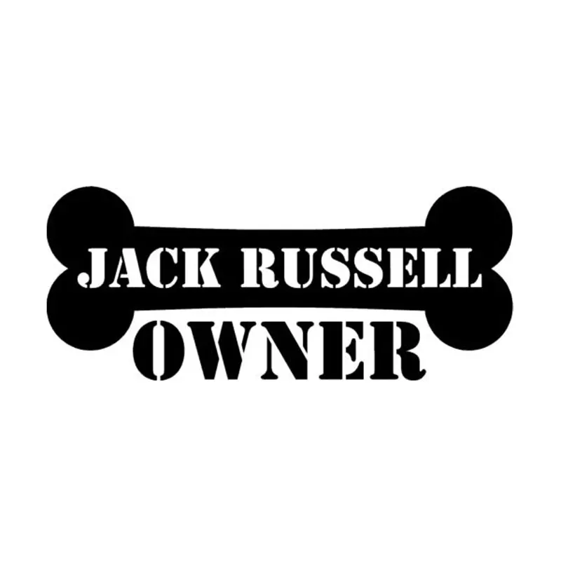 

15cm*6.4cm Jack Russell Owner Vinyl Creative Personality Head Applique Accessories C5-0366