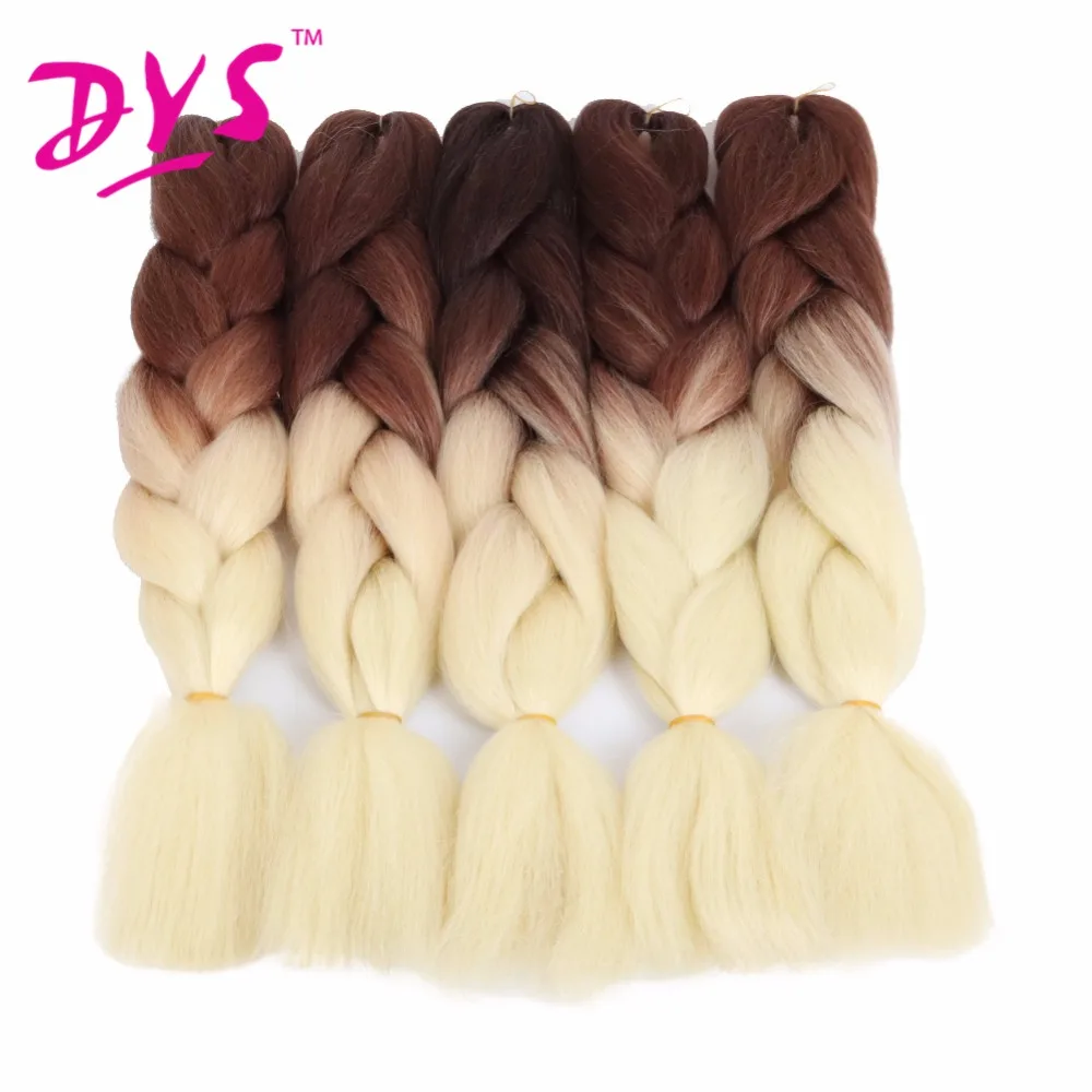 Deyngs 24Inch Pure Color Kanekalon Braiding Hair Extension Black Pink Green Gray Kinky Twist Hair Braids Natural Synthetic Hair