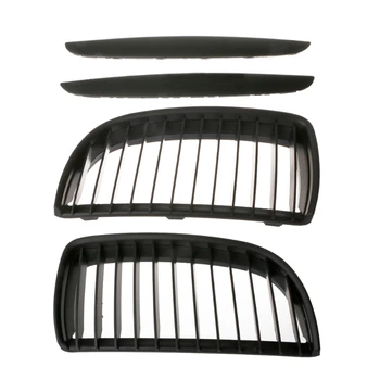 

Dumb black Front Kidney Grill Grilles For BMW E90 E91 Saloon 2005-2008 4D