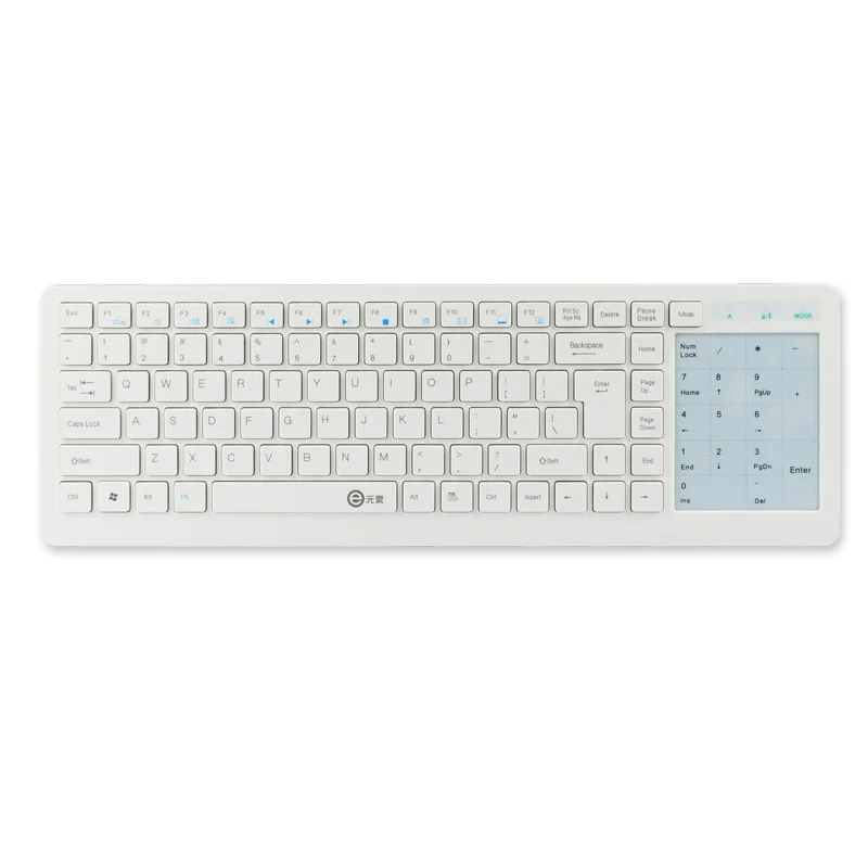 Ультра тонкая клавиатура с сенсорной панелью Chocolate Keycap Slim 2 4 ГГц Беспроводная для