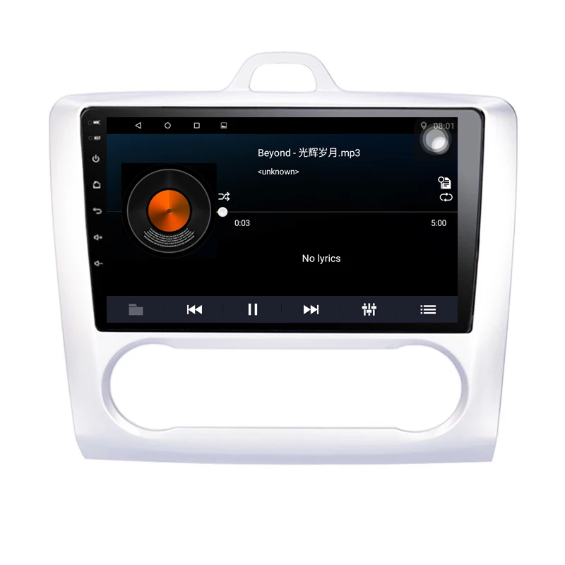 Discount 10.2 inch Quad Core Android 9.1 1G RAM 16G ROM Car Radio for Ford Focus S-Max 2007-2011 with GPS steering wheel Google map 2