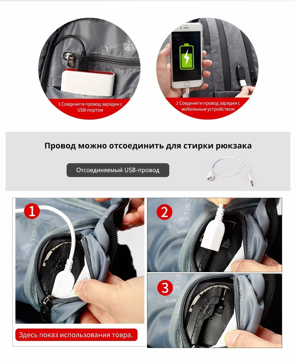 Tigernu Anti theft USB зарядка мужские 14,1 дюймов ноутбук рюкзаки женские рюкзак Mochila школьный рюкзак сумка повседневная сумка для ноутбука