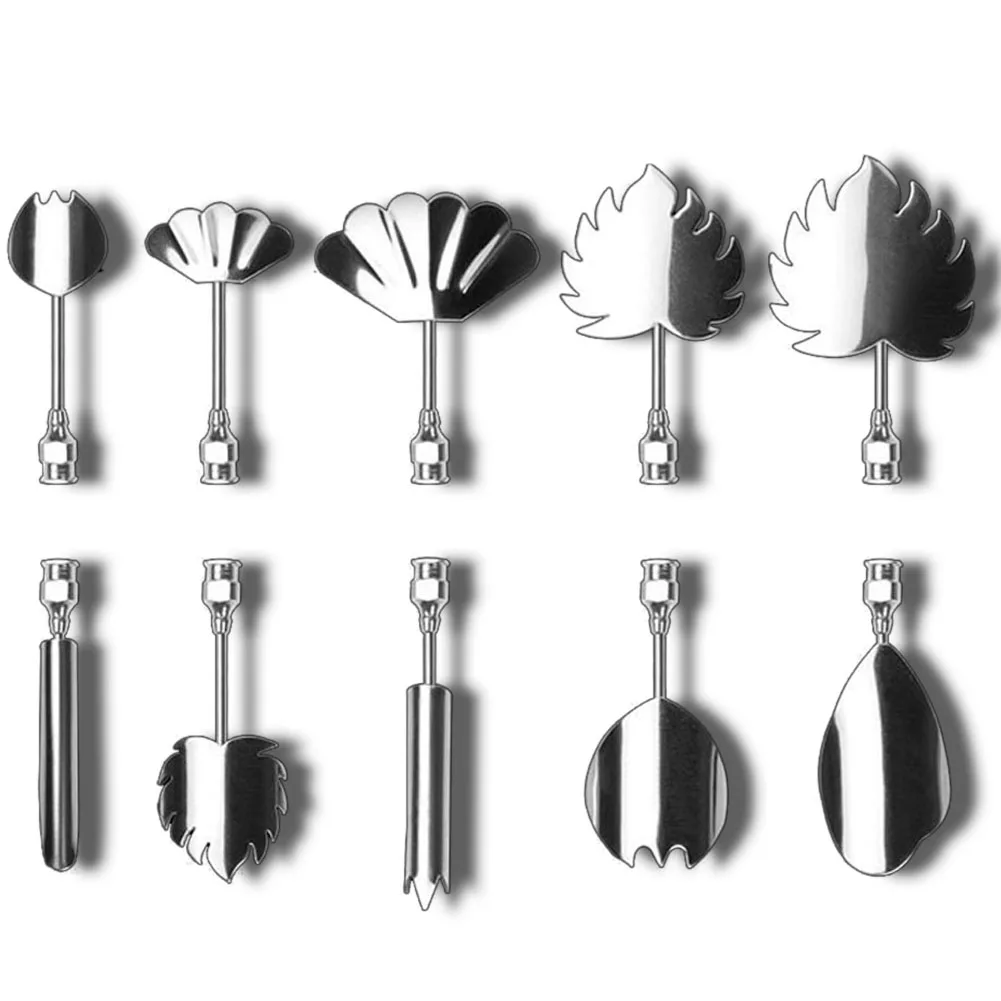 

3D Gelatin Jelly Flower Art Tools 11 Pcs/Set Stainless Steel Nozzle Syringe Kit Pudding Cake Decorating Tool WXV Sale