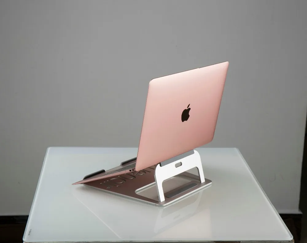 Серебристая алюминиевая подставка для ноутбука, подставка для планшета, универсальный кронштейн для Apple, для Macbook Air Pro 1" 12" 1" 15" iMac PC notebook